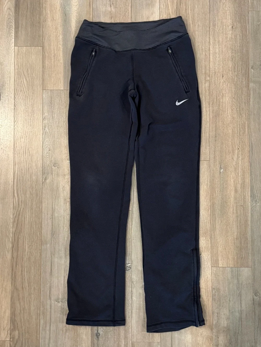 Nike Black Sweatpants with Silver Swoosh